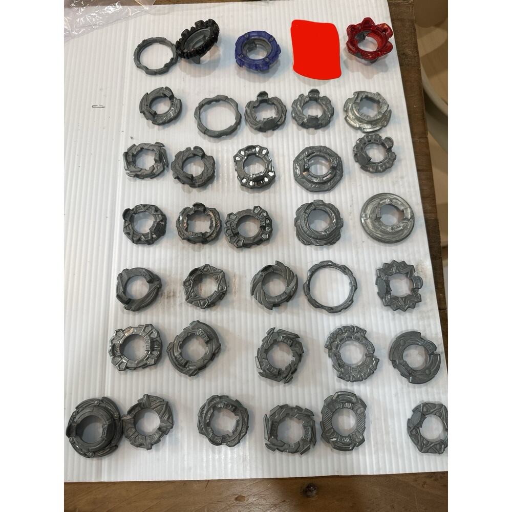 Beyblade Burst Metal Disc Lot – 35 Pieces – Mixed Weights & Frames - Takara